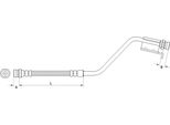 Tubo Freno 245Mm Metzger Per Ix20 (Jc)