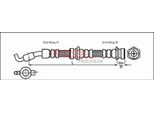 Tubo Freno 470Mm Metzger Per Kia Pride (Da)