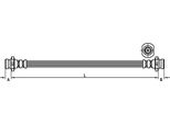 Tubo Freno 397Mm Metzger Per Nissan Navara NP300