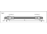 Tubo Freno 297Mm Metzger Per Ford Escort Vi