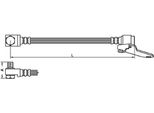 Tubo Freno 412Mm Metzger Per Furgone Ford Transit