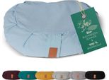 #Doyouryoga Cuscino Yoga Ganesh - Imbottito Con Gusci Di Grano Saraceno Biologico - Mezzaluna 45X30X14 - Lavanda