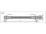Tubo Freno 158Mm Metzger Per Pajero Ii