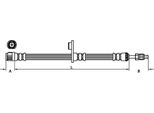 Tubo Freno 506Mm Metzger Per CitroËN C8 (Ea_)