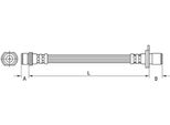 Tubo Freno Posteriore Sinistro Interno 161Mm Metzger Per Toyota Auris (_E15_)