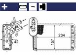 Mahle Original Scambiatore Di Calore Riscaldatore Interno Ah 164 000S Per Ford Galaxy (Wgr)