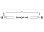 Tubo Freno Anteriore 400Mm Metzger Per Land Rover Defender