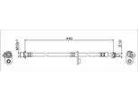 Tubo Freno Posteriore Destro 440Mm Metzger Per Toyota Yaris Verso
