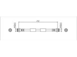 Tubo Freno Posteriore Interno 212Mm Metzger Per Fiat Tipo Notchback