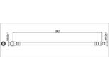 Tubo Freno Anteriore 342Mm Metzger Per Mercedes Sl (R129)