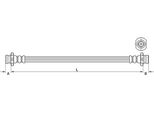 Tubo Freno Posteriore Interno 234Mm Metzger Per Nissan Qashqai Ii