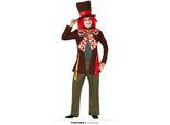 Costume Da Cappellaio Giacca Di Carnevale Papillon Pantaloni Cappello Giornata Mondiale Del Libro, Taglia: 52 - 54 (L) Colore: Marrone