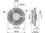 Inserto Filtro Ventilatore Radiatore Frizione Mahle Per Audi A4 B5