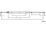 Cavo Freno A Mano Metzger 10.4522 Posteriore Sinistro Posteriore Destro 1610/800Mm