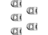 Xlc MG-X03 Clip Parafango Inox Per MG-F05/06, Argento (Confezione Da 5)