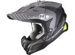 Casco Motocross Scorpion VX-22 Air Ares, Nero Opaco/Argento, Xs (53/54)