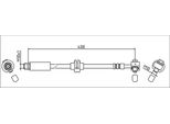 Tubo Freno Anteriore Sinistro 400Mm Metzger Per Opel Astra J