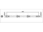 Tubo Freno Posteriore 655Mm Metzger Per Bmw Z4 Roadster