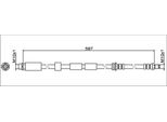 Tubo Freno Anteriore 587Mm Metzger Per Bmw 3 (F30)