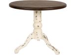 Tavolino Clayre & Eef Ø 80X72 Cm Legno Marrone