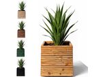 Floranica Fioriera Per Vasi In Legno 50 X 50 Cm Vaso Per Piante Quadrato Porta Piante Da Interno Ed Esterno Naturale