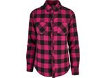 Urban Classics Donna - Turnup Flanell Hemd Violett - S