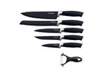 Set Di 6 Pezzi 5 Coltelli 1 Pelapatate Coltello Da Chef In Gomma In Scatola Pieghevole Con Chiusura Magnetica
