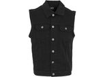 Gilet In Denim Urban Classics Uomo Nero-Scuro - 4XL