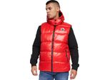 Born Rich - Gilet Con Cappuccio "Henrico"" Per Uomo BG661 (L) (Rosso)"