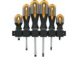 Set Di Cacciaviti Strend Pro SDX72-106, 6 Pezzi, Con Supporto A Parete, Piatti + Phillips