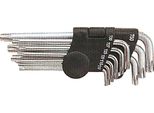 Set Di Chiavi Strend Pro HK0042, 9 Pezzi, T10-T50, Torx, A Bussola