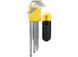 Set Di Chiavi Strend Pro HK7008, 9 Pezzi, T10-T50, Torx, Cr-V, A Bussola