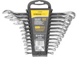 Set Di Chiavi Strend Pro HR31584, 12 Pezzi, Cr-V, 6-22 Mm, Combinate
