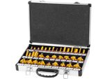Set Di Frese Per Fresatrice Verticale Strend Pro GT453, 35 Pezzi, In Valigetta, Per Legno, 8 Mm