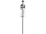 Stazione Meteorologica SWS29, 158 Cm, Pluviometro Da Giardino, Termometro, Lampada Solare, Direzione Del Vento