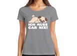 Non Devo Fare Niente Carino Carlino Che Dice Cane Amore Carlino Regalo Fan T-Shirt Da Donna, Grigio, Xxl