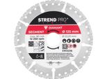 Disco Strend Pro Premium, Brasato Sottovuoto, 125 Mm, Diamantato, Da Taglio, Multiuso