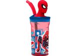 Stor Spiderman Cannuccia 3D Figura Con 3D Vetro 360Ml Blu Blu Taglia Unica