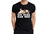 Non Devo Fare Niente Carino Carlino Che Dice Cane Amore Carlino Regalo Fan Uomo T-Shirt, Nero, Xl