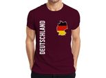 Maglietta Da Uomo Germany Flag Football World Cup 2026, Borgogna, M