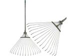 Rastrello Per Foglie Strend Pro R116-95, 15 Lamelle, A Ventaglio, 950 G, Manico In Metallo