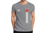 Maglietta Da Uomo Della Coppa Del Mondo Di Calcio Della Turchia, Grigio, M