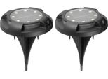 Lampada Strend Pro Crater, 11X14 Cm, Solare, 12X Smd Led, Aa, 2 Pz.