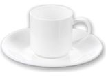 Set Di Tazze Da Caffè Wilmax Con Piattini 90 Ml, Set Di 2 - WL-993007/2C