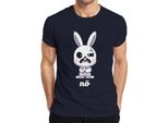 Maglietta Da Uomo Coniglietto Carino Carino Cartone Animato Regalo Pasqua, Navy, Xl