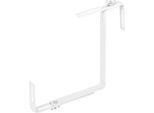 Gancio Strend Pro, Bianco, Supporto In Metallo Per Fioriera, Conf. 2 Pz