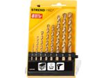 Set Di Punte Strend Pro FD023, 8 Pezzi, 3-10 Mm, Tin, Per Muratura