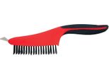 Spazzola Strend Pro Comfortgrip CG682, 3 File, In Acciaio, Con Raschietto