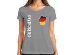 Maglietta Da Donna Germany Flag Football World Cup 2026, Grigio, M