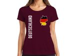 Maglietta Da Donna Germany Flag Footballers World Cup 2026, Bordeaux, 3XL